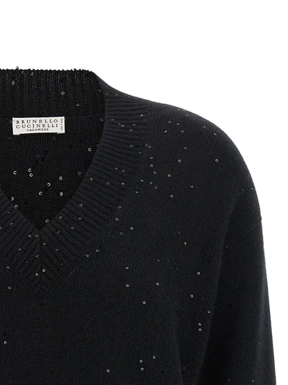 Brunello Cucinelli Black Cashmere Cardigan