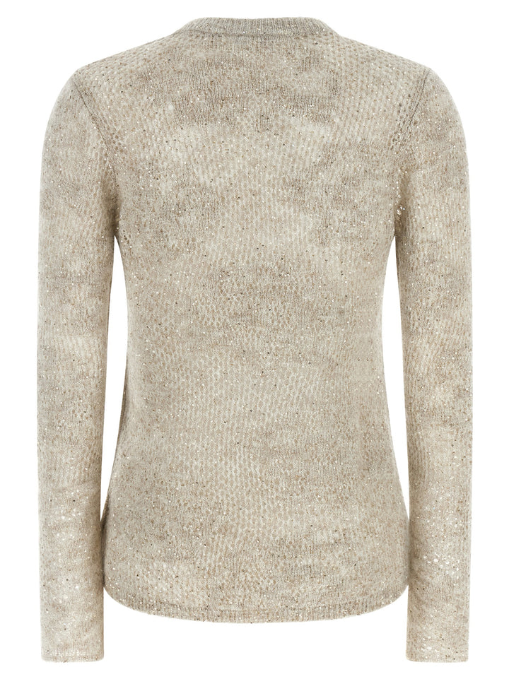 Brunello Cucinelli Beige Nylon Cardigan