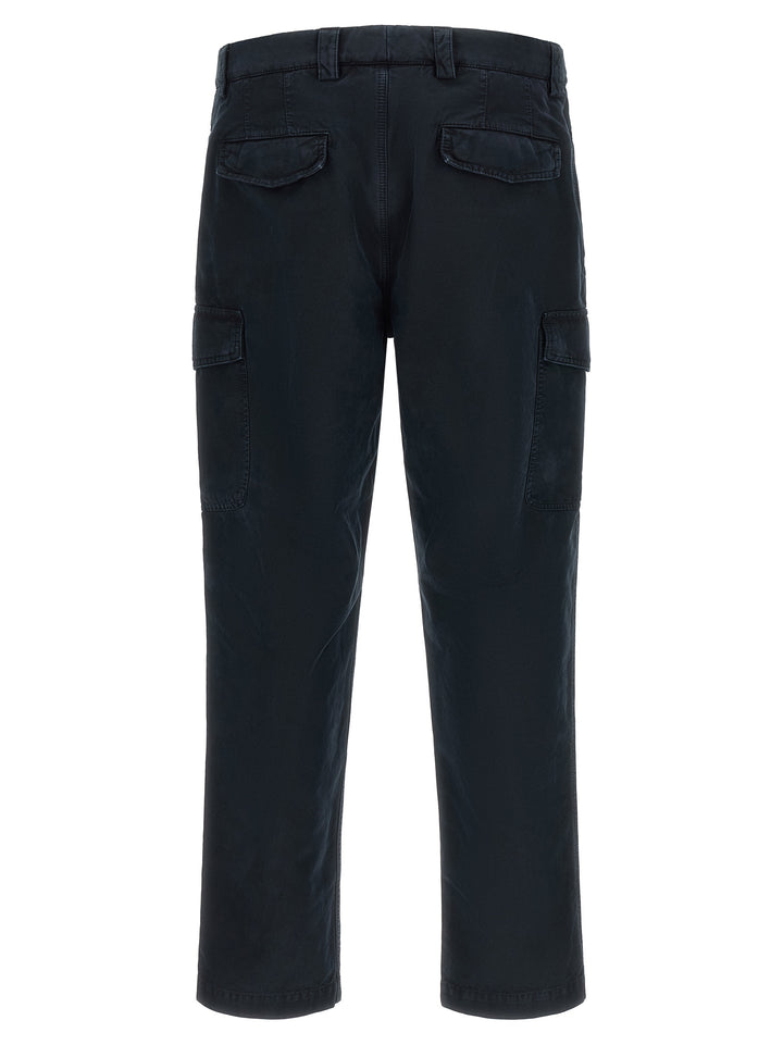 Brunello Cucinelli Blue Cotton Cargo Pants