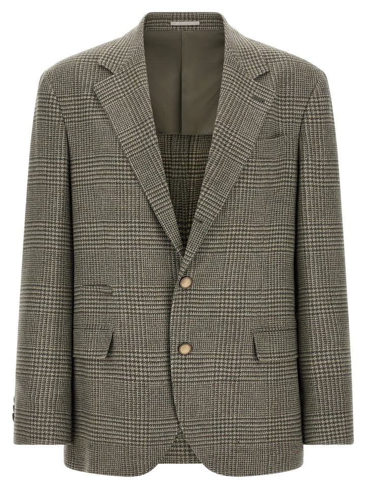 Brunello Cucinelli Bicolor Wool Blazer