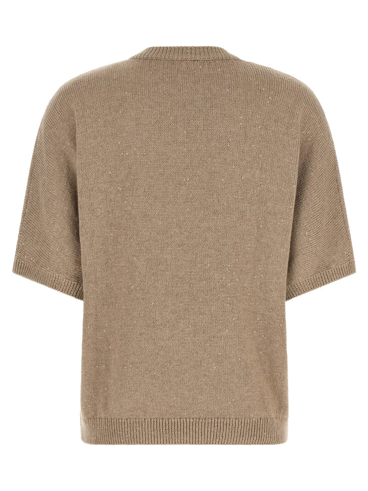 Brunello Cucinelli Beige Cashmere Cardigan