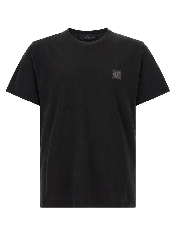 Stone Island Black Cotton T-Shirt