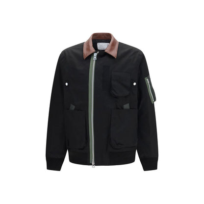 Sacai Black Cotton Bomber