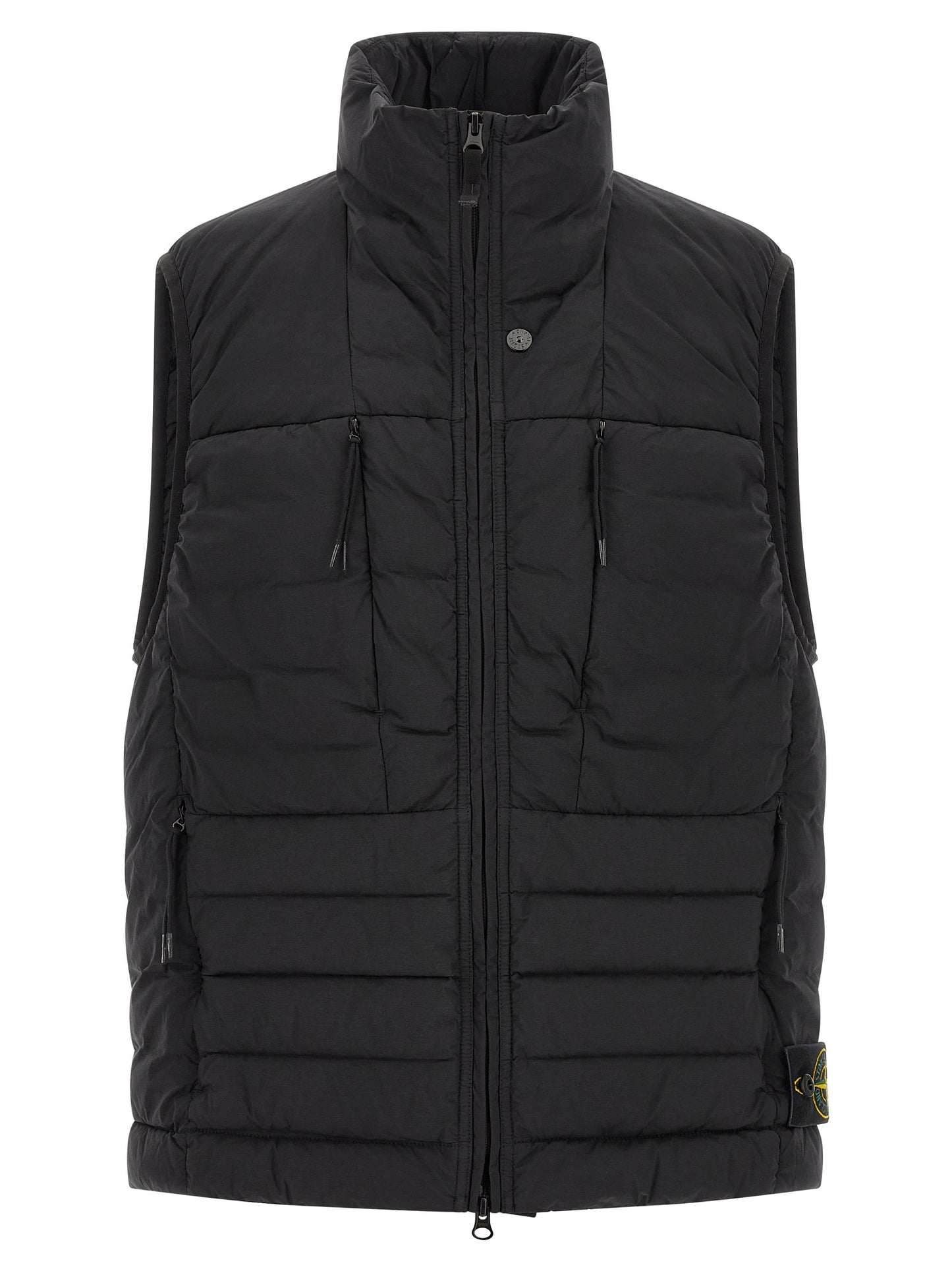 Stone Island Black Polyamide Sleeveless Jacket