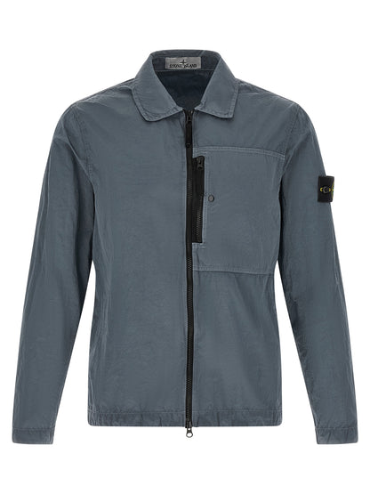 Stone Island Gray Polyamide Blouse