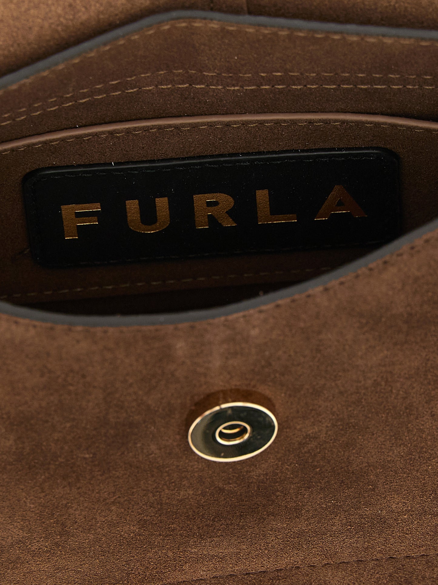 Furla Brown Calfskin Handbag