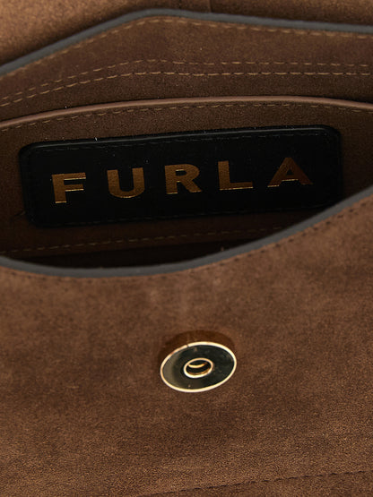 Furla Brown Calfskin Handbag