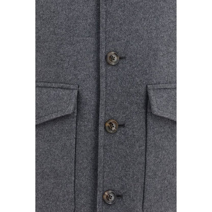 Valentino Garavani Gray Wool Oves Aries Jacket