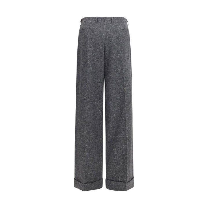 Valentino Garavani Gray Wool Oves Aries Pants