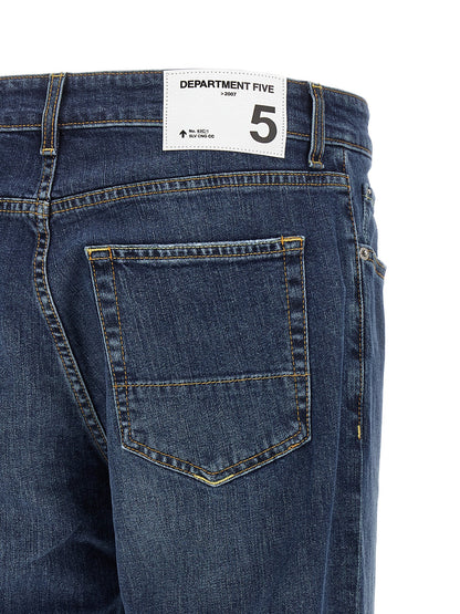 Department 5 Blue Cotton Cropped Jeans