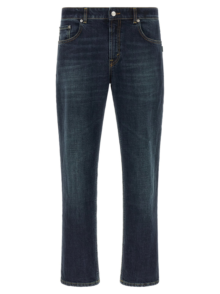 Department 5 Blue Cotton Cropped Jeans