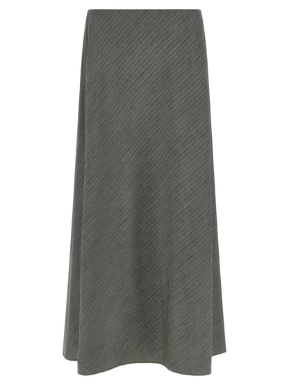 Alberta Ferretti Gray Viscose Mini Skirt