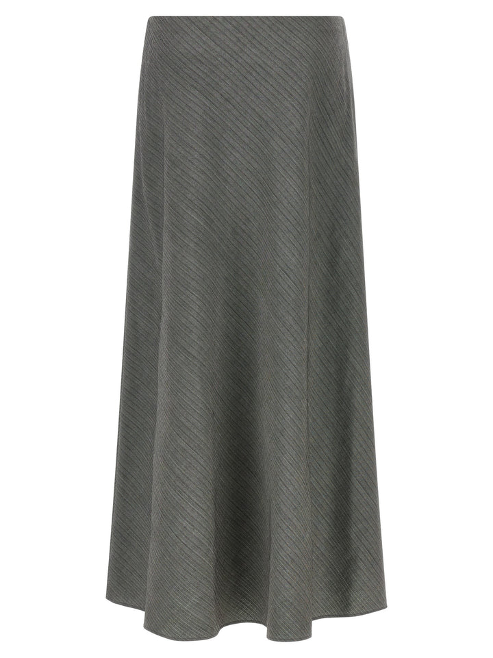 Alberta Ferretti Gray Viscose Mini Skirt