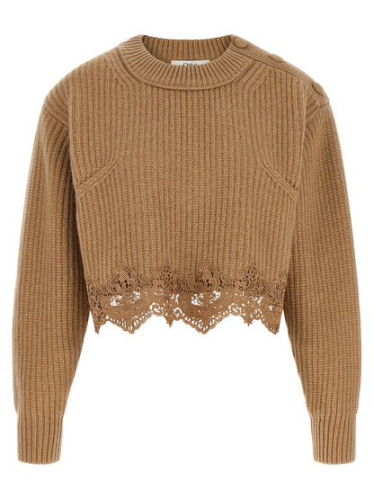 Chloé Beige Wool Cardigan