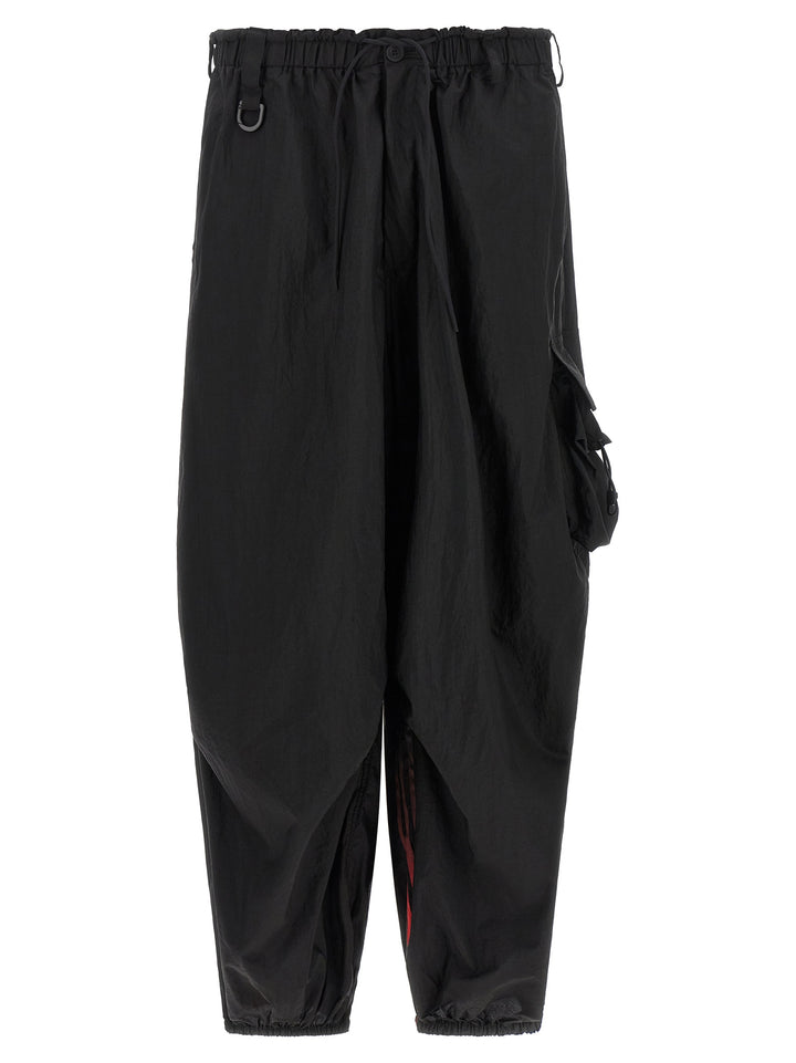 Y-3 Black Polyamide Cargo Pants