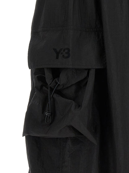 Y-3 Black Polyamide Cargo Pants
