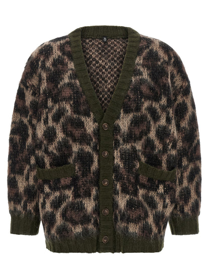 R13 Brown Nylon Cardigan