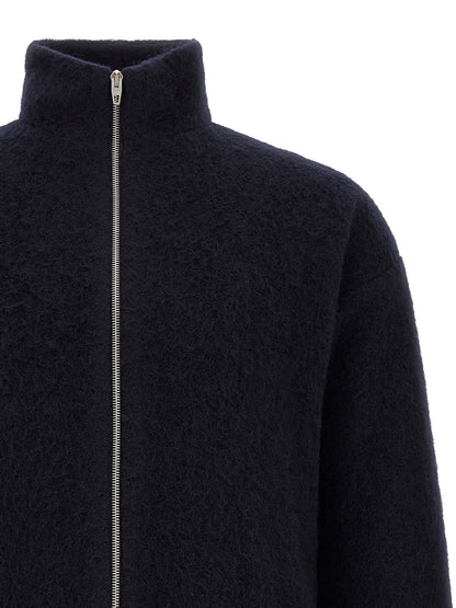 Jil Sander Blue Wool Sweatshirt