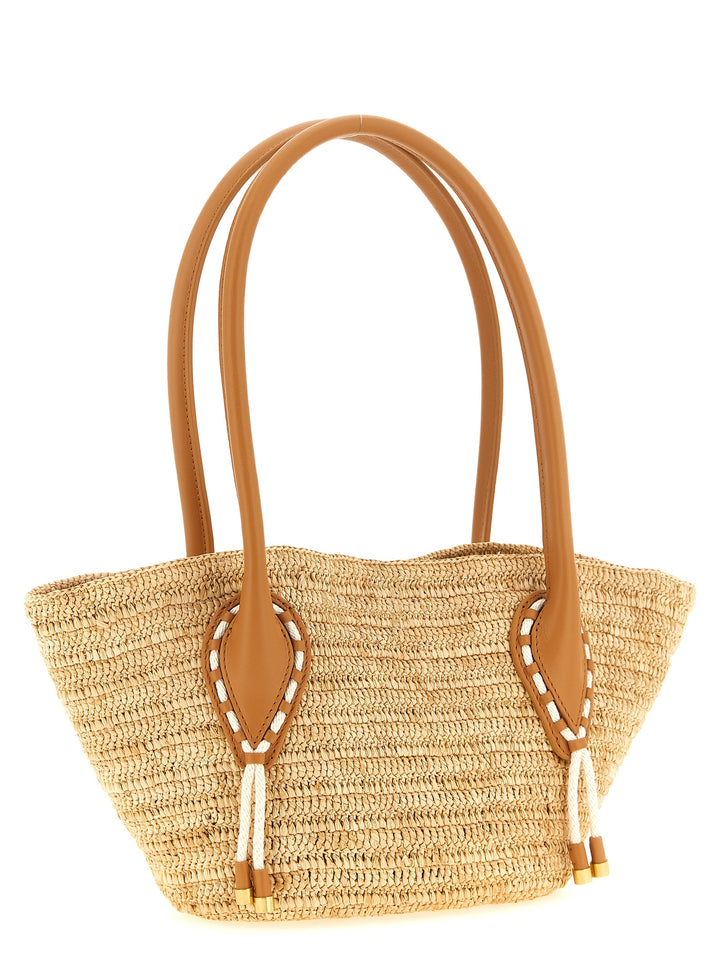 Christian Louboutin Beige Raffia Tote Bag