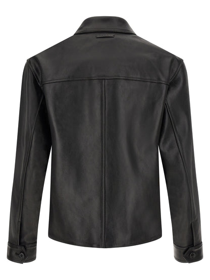 Marni Multicolor Calfskin Leather Jacket
