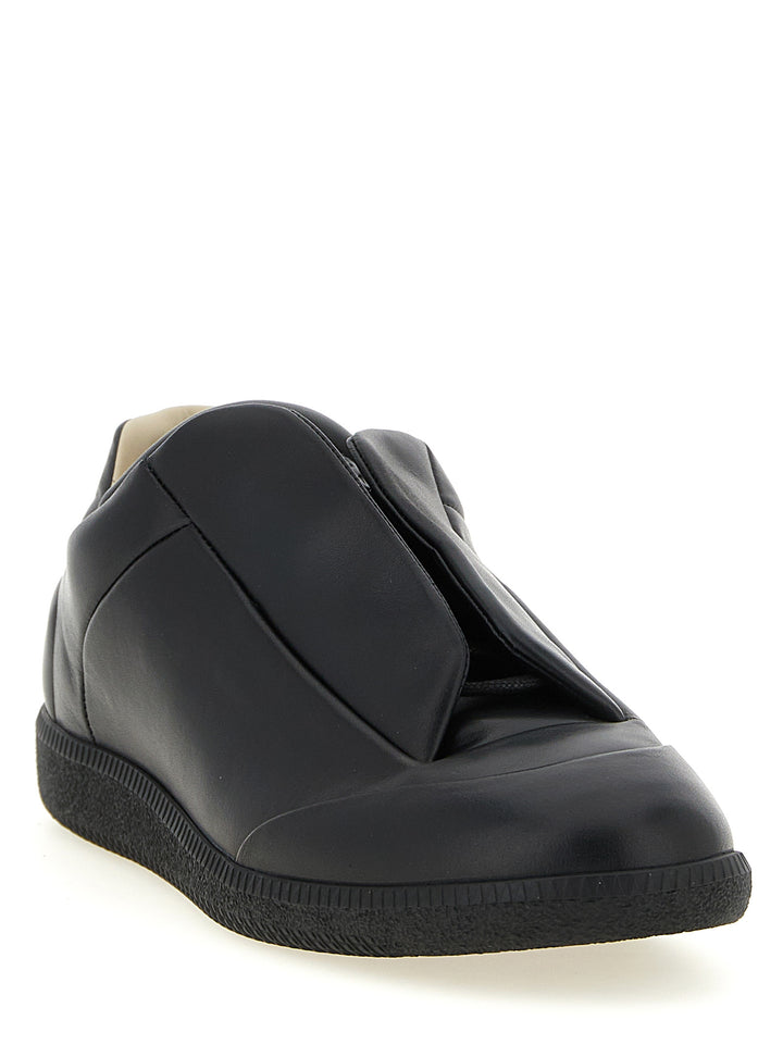 Maison Margiela Black Calfskin Low Top Sneakers