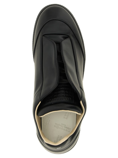 Maison Margiela Black Calfskin Low Top Sneakers