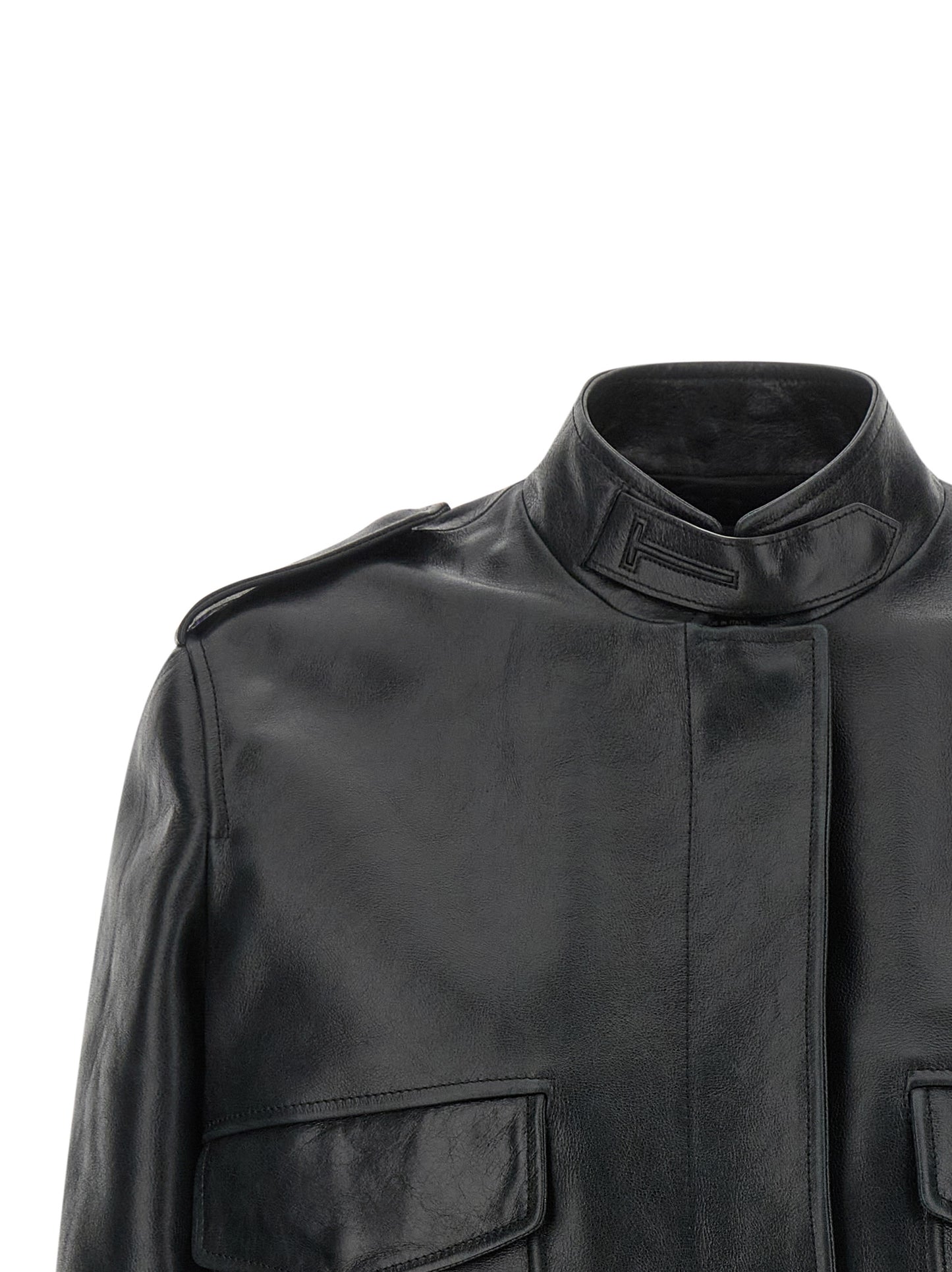 Tom Ford Black Lamb Leather Leather Jacket