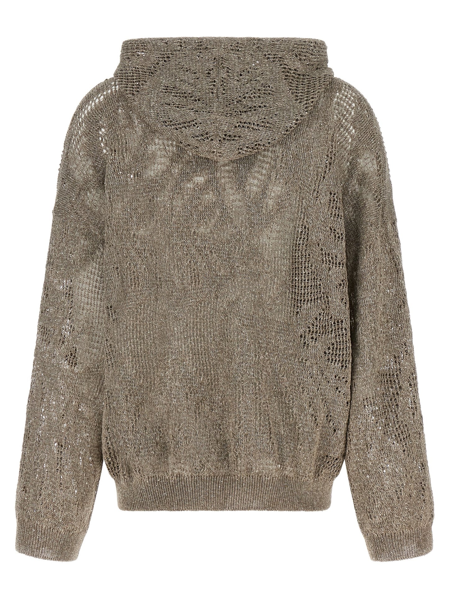 Brunello Cucinelli Brown Linen Cardigan