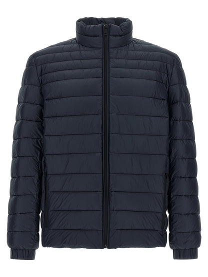 Hugo Boss Blue Polyamide Full-Length Jacket