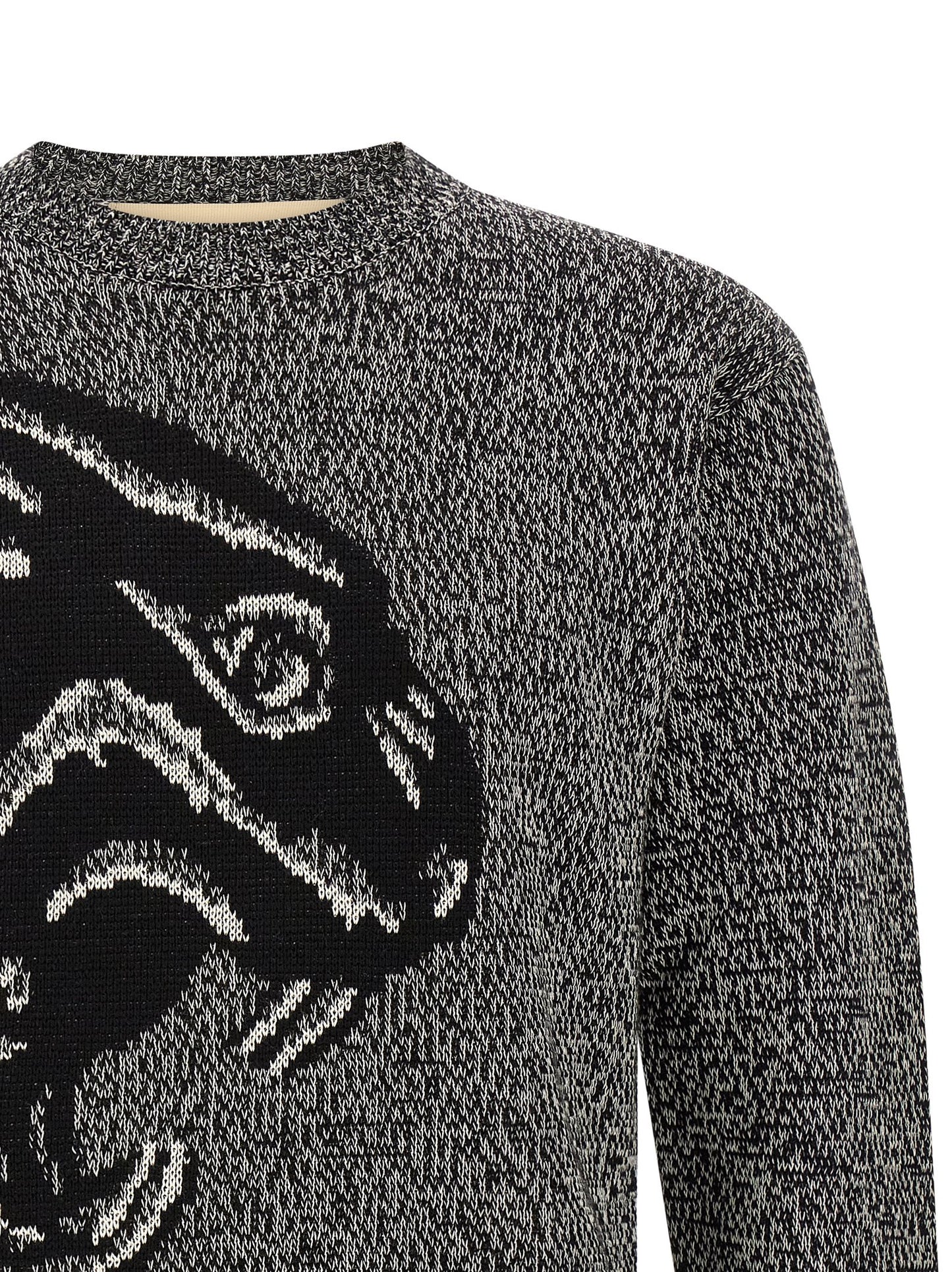 Valentino Garavani Bicolor Virgin Wool Cardigan