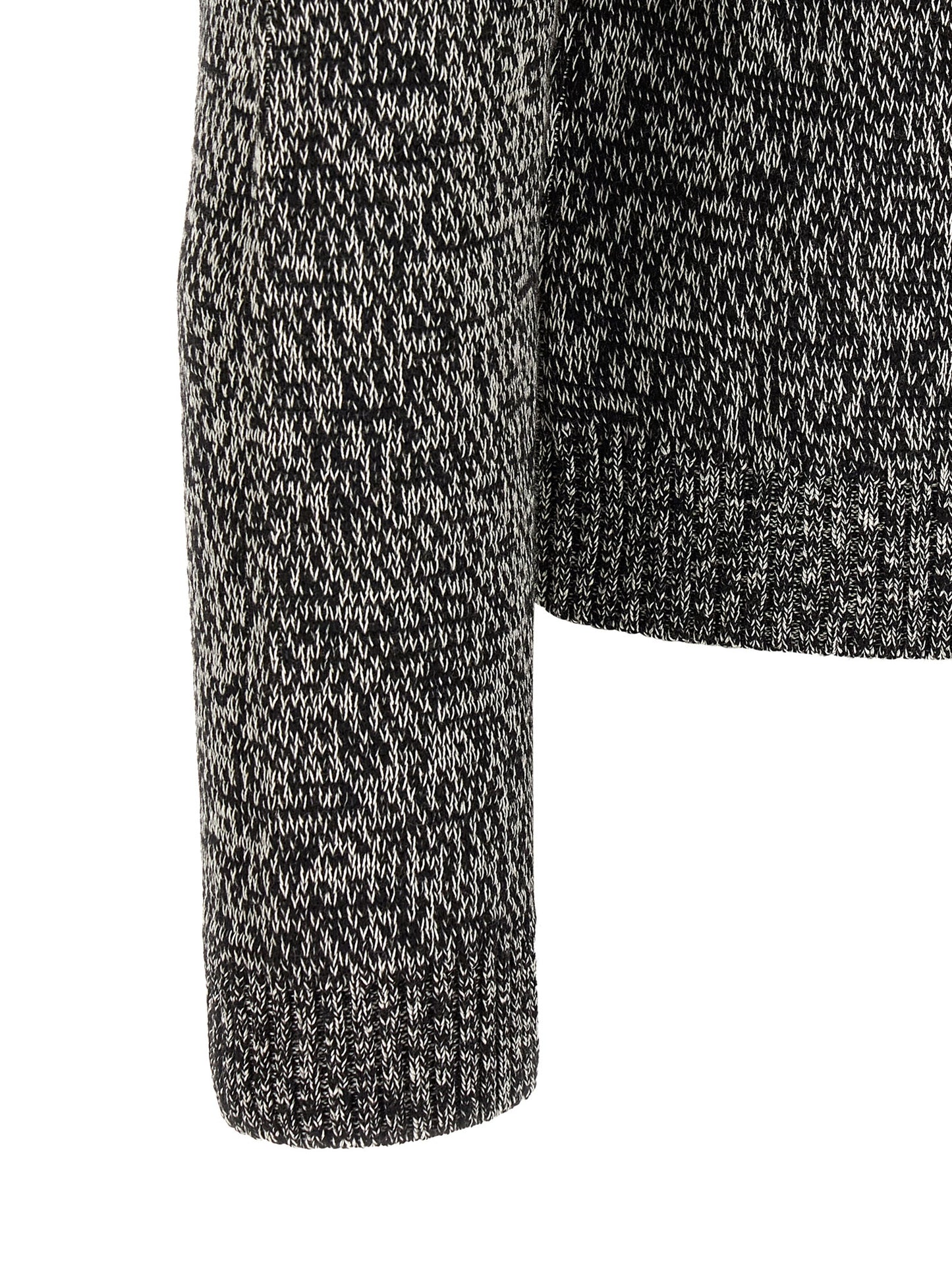 Valentino Garavani Bicolor Virgin Wool Cardigan