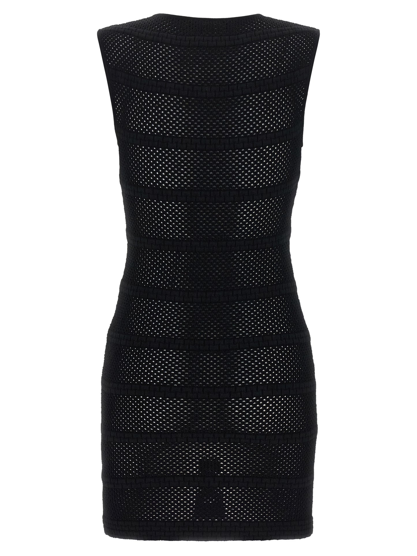 ANTONINO VALENTI Black Viscose Short Dress