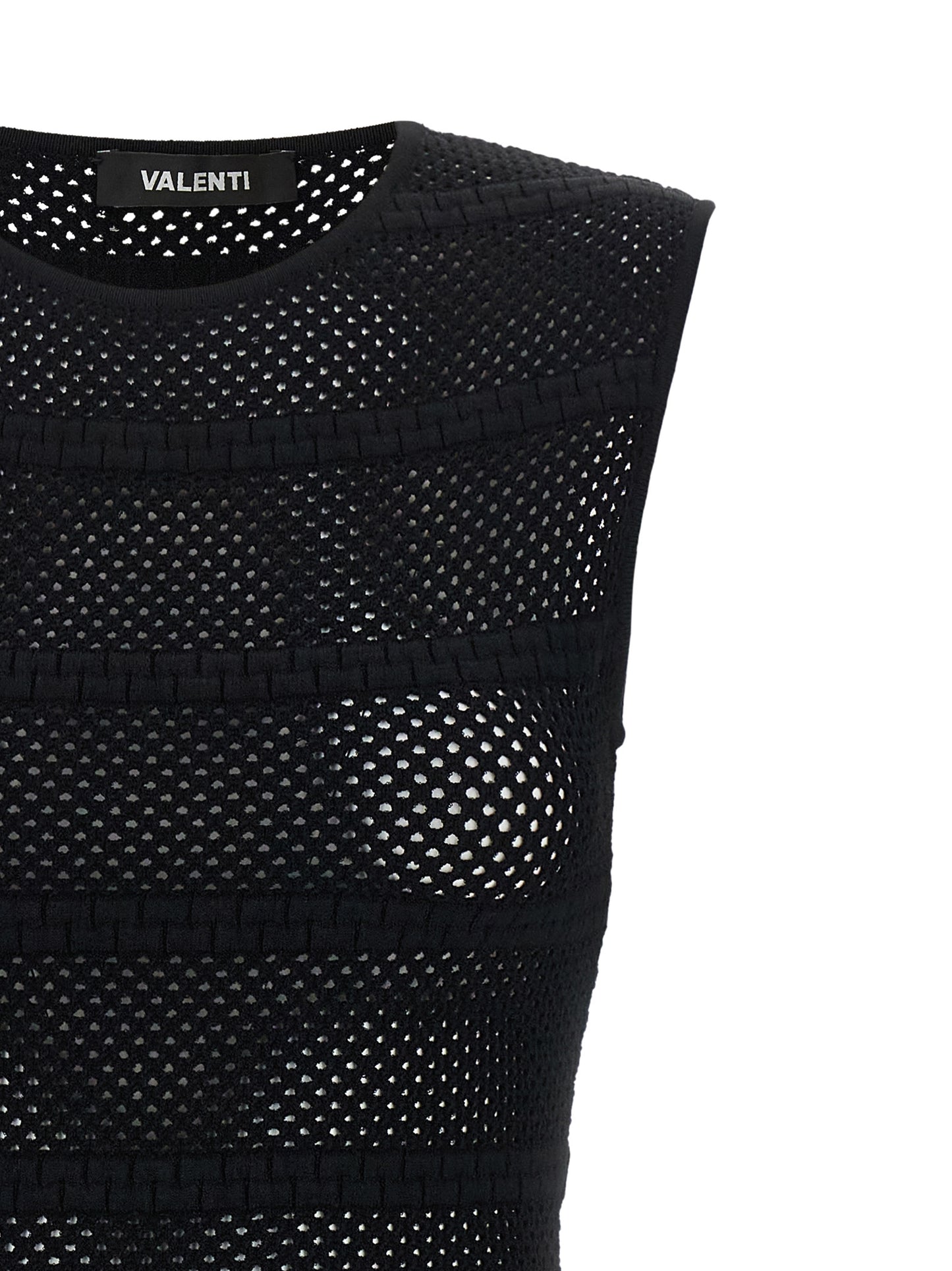 ANTONINO VALENTI Black Viscose Short Dress