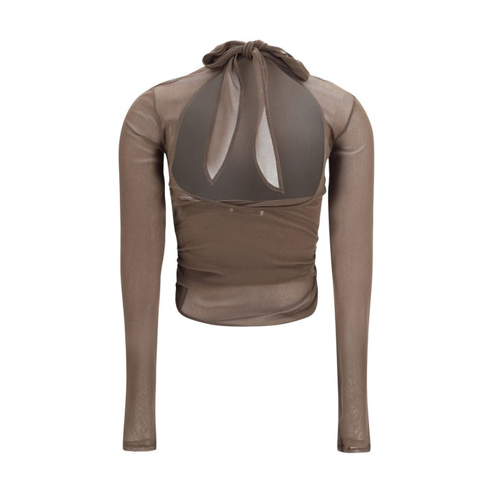Lemaire Brown Polyamide Shirt