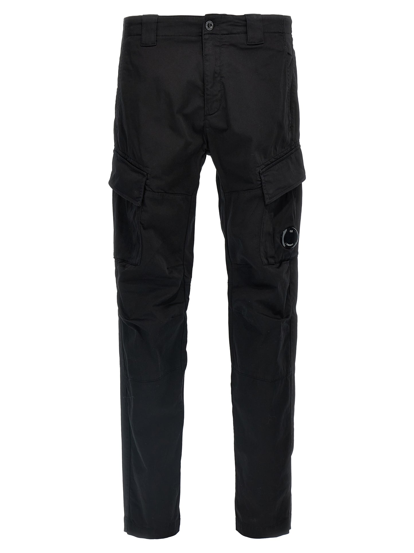 C.P. Company Black Cotton Cargo Pants