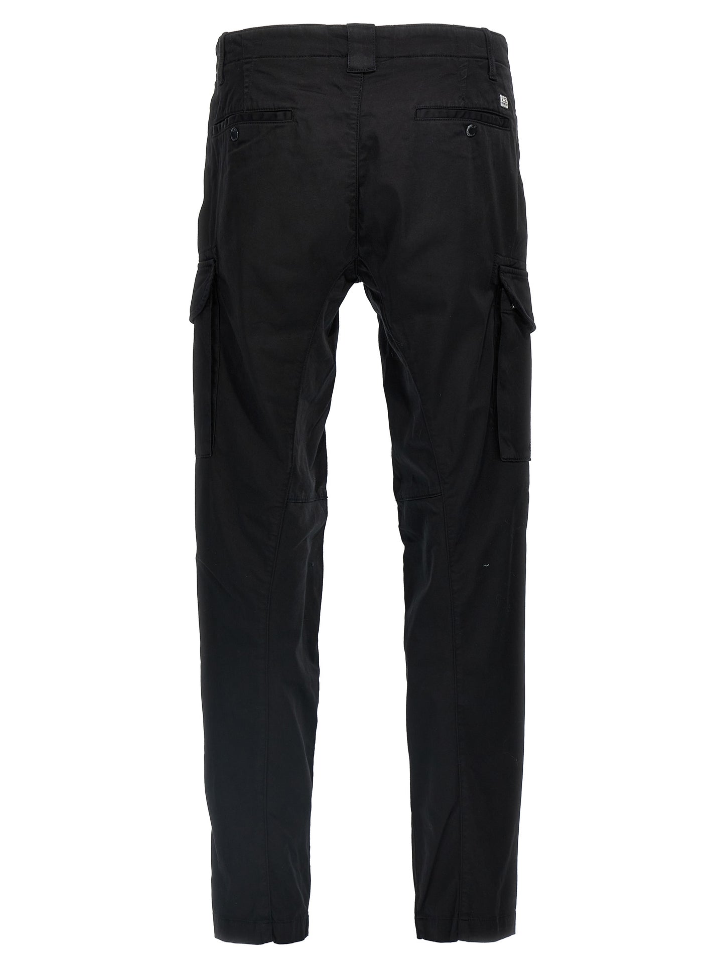 C.P. Company Black Cotton Cargo Pants