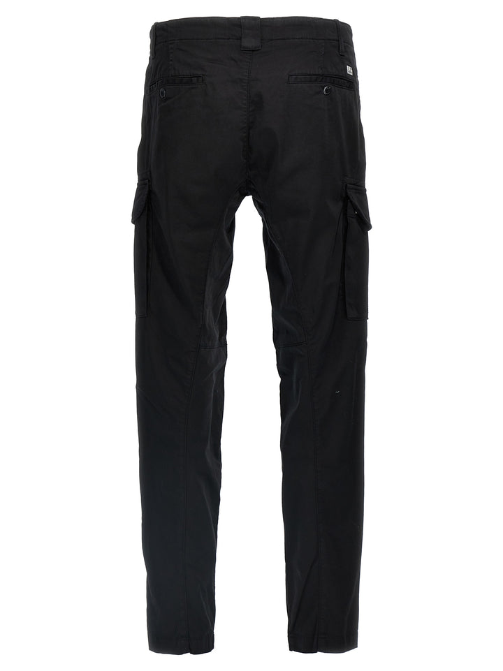 C.P. Company Black Cotton Cargo Pants
