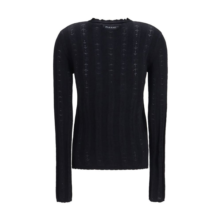 Marni Black Wool Oves Aries Cardigan