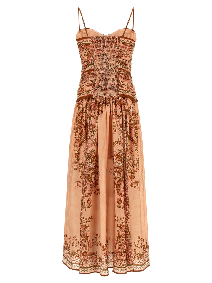 Zimmermann Multicolor Silk Midi Dress