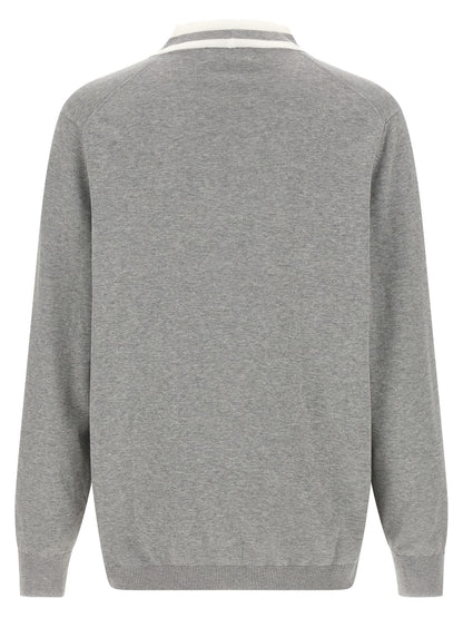 Brunello Cucinelli Gray Cotton Cardigan