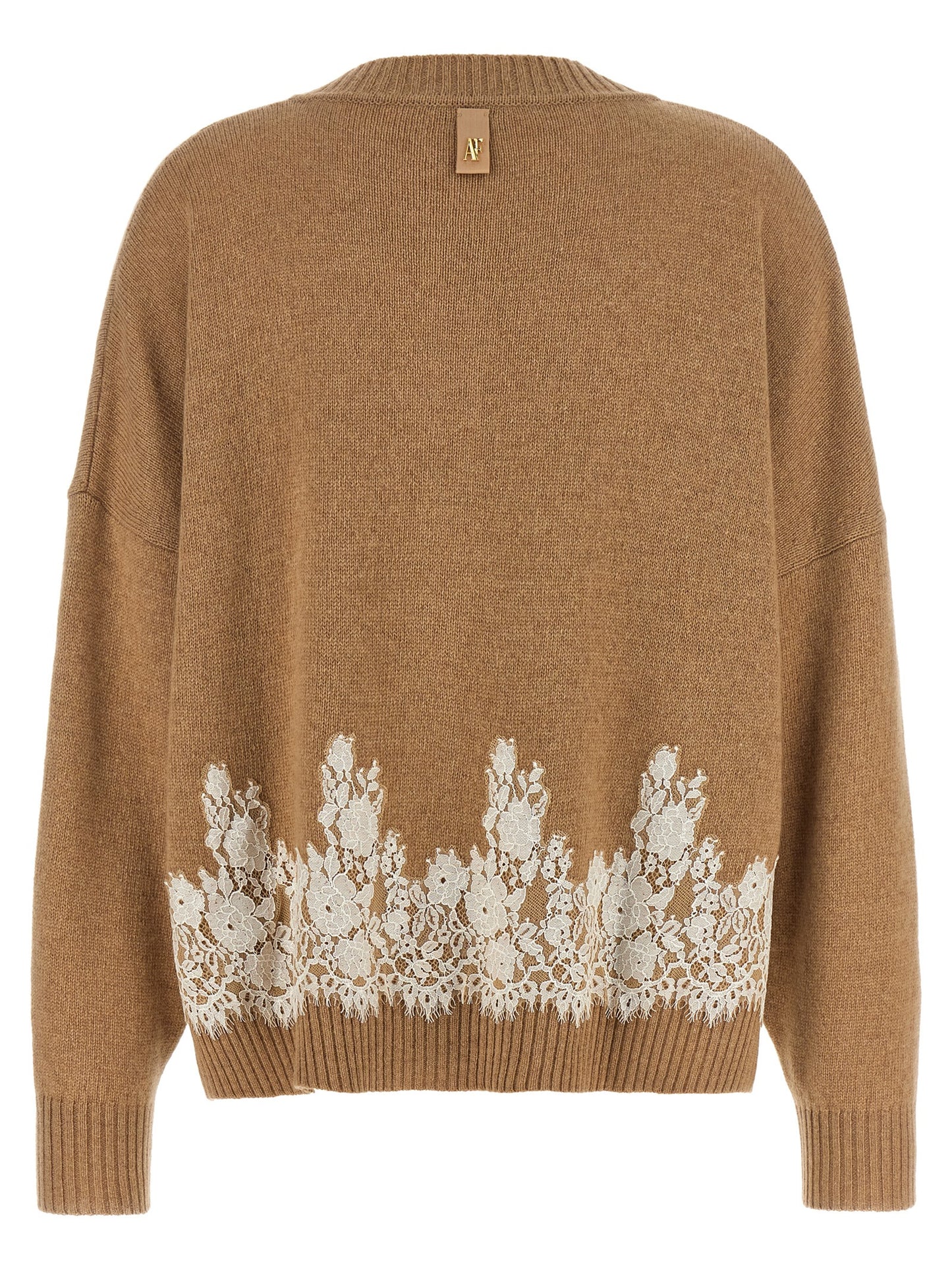 Alberta Ferretti Brown Cashmere Cardigan