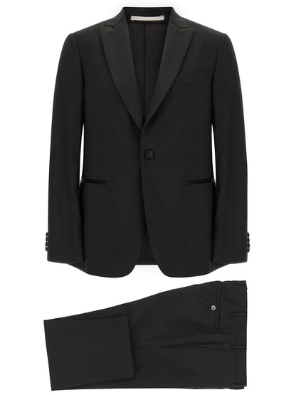 Pal Zileri Black Wool Two-Piece Suit
