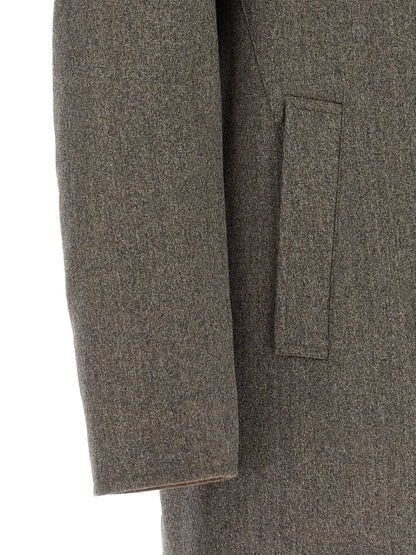 Pal Zileri Brown Wool Coat
