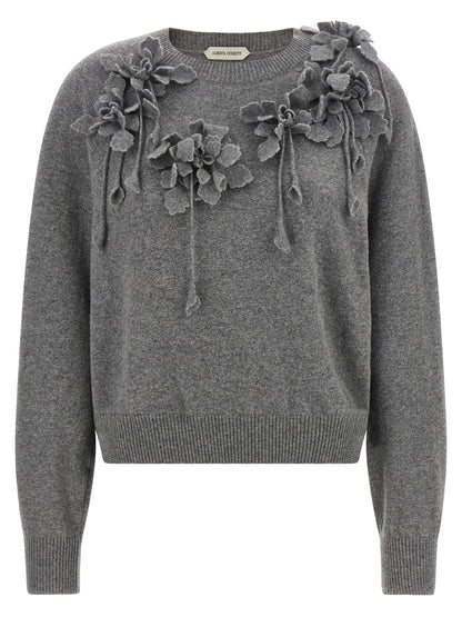 Alberta Ferretti Gray Virgin Wool Cardigan