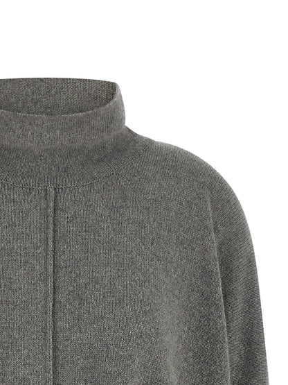 Alberta Ferretti Gray Cashmere Cardigan
