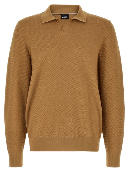 Hugo Boss Brown Cotton Polo Shirt