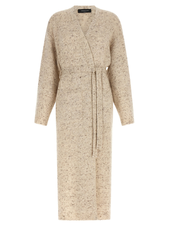 Fabiana Filippi Beige Wool Cardigan