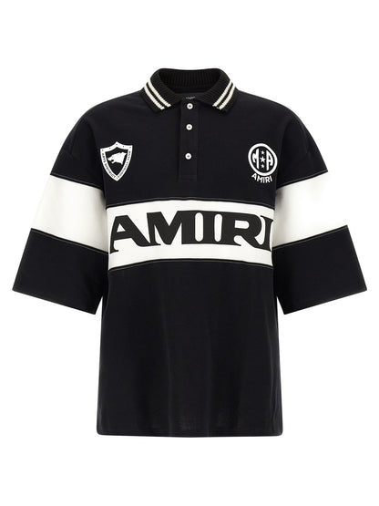 Amiri Bicolor Cotton Polo Shirt