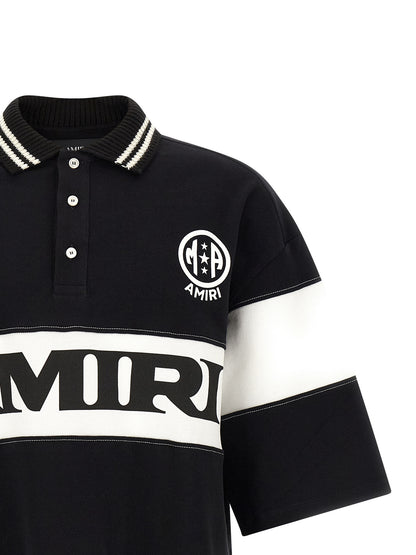 Amiri Bicolor Cotton Polo Shirt