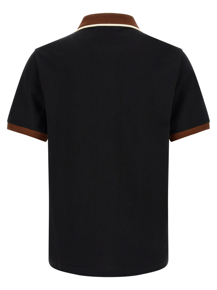 Marni Black Cotton Polo Shirt